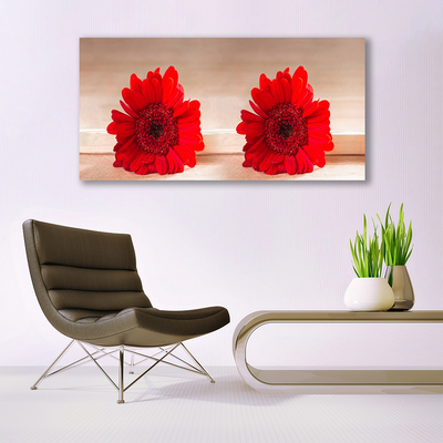 Canvas print Flowers floral red