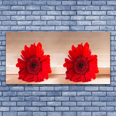 Canvas print Flowers floral red