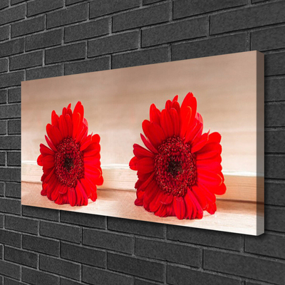 Canvas print Flowers floral red