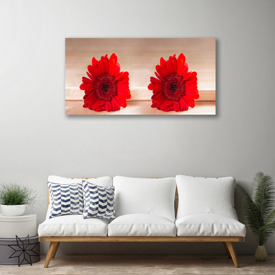 Canvas print Flowers floral red