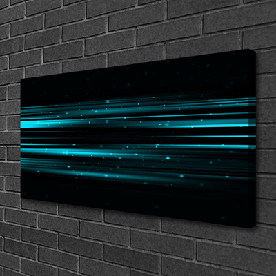Canvas print Abstract art blue black