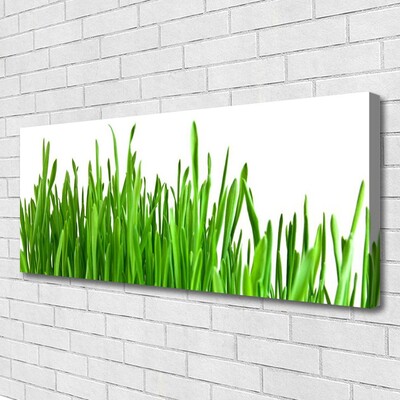 Canvas print Grass floral green