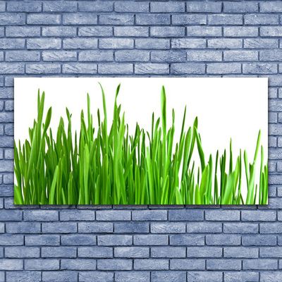 Canvas print Grass floral green