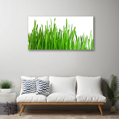 Canvas print Grass floral green