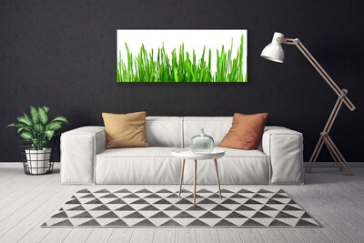 Canvas print Grass floral green