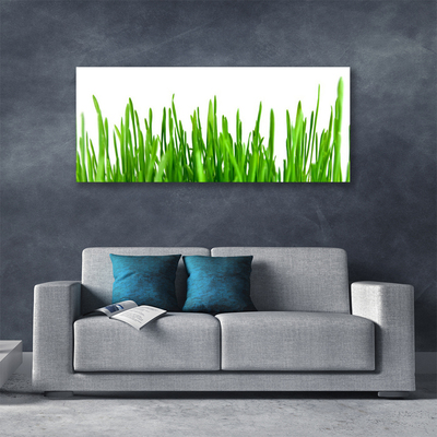 Canvas print Grass floral green