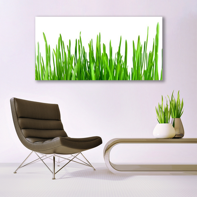 Canvas print Grass floral green