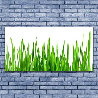 Canvas print Grass floral green