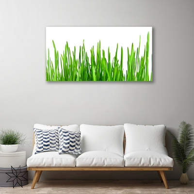 Canvas print Grass floral green