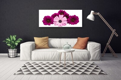 Canvas print Flowers floral red pink