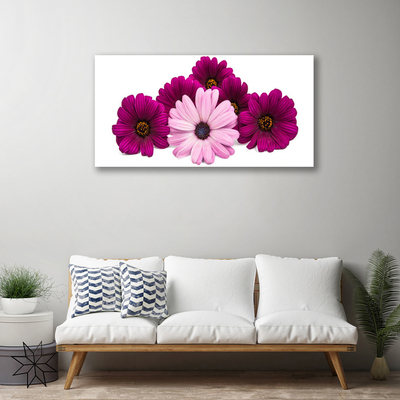 Canvas print Flowers floral red pink