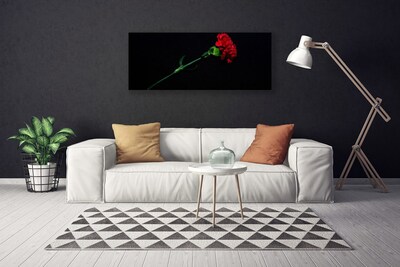 Canvas print Flower floral red green