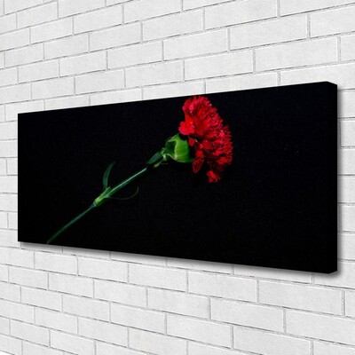 Canvas print Flower floral red green