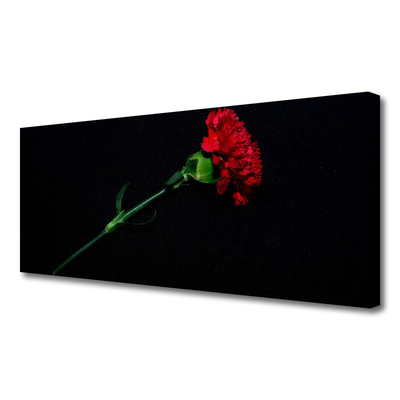 Canvas print Flower floral red green