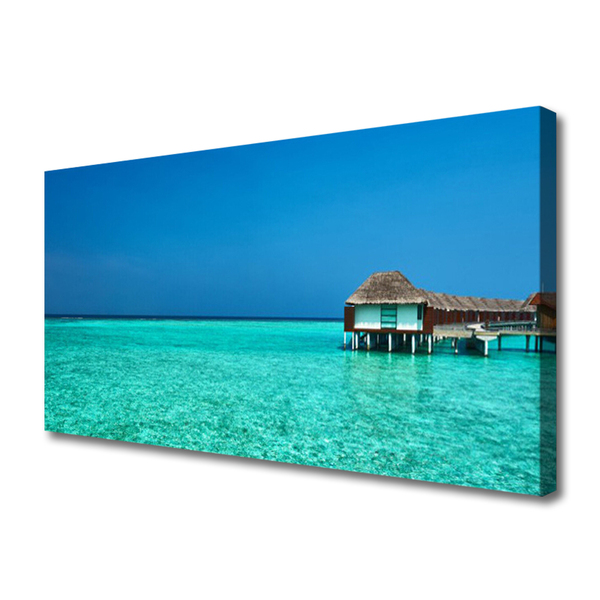 Canvas print Sea landscape blue