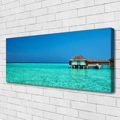 Canvas print Sea landscape blue