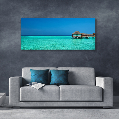 Canvas print Sea landscape blue