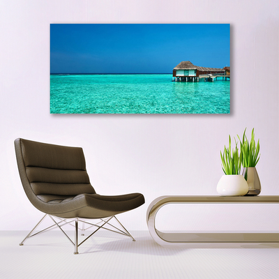 Canvas print Sea landscape blue