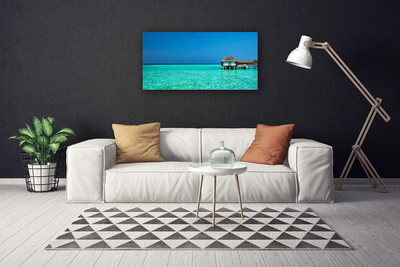 Canvas print Sea landscape blue