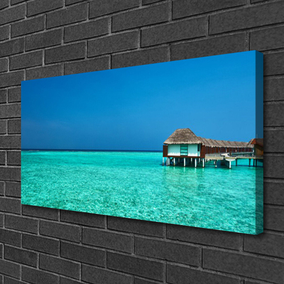 Canvas print Sea landscape blue