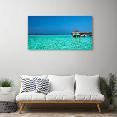 Canvas print Sea landscape blue