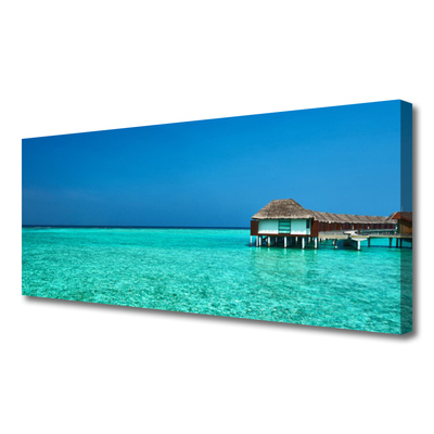 Canvas print Sea landscape blue