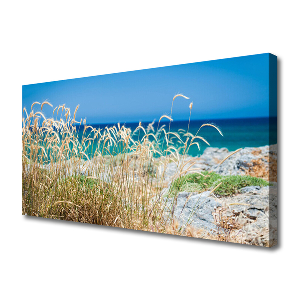 Canvas print Beach landscape brown