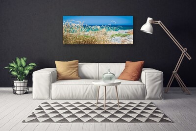 Canvas print Beach landscape brown