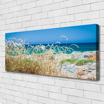 Canvas print Beach landscape brown