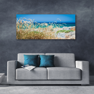 Canvas print Beach landscape brown