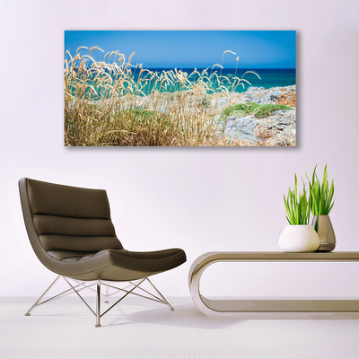 Canvas print Beach landscape brown