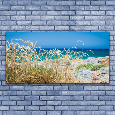 Canvas print Beach landscape brown