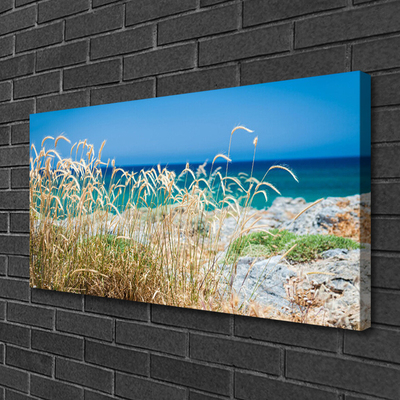 Canvas print Beach landscape brown