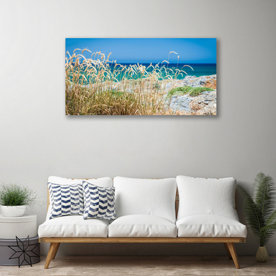 Canvas print Beach landscape brown