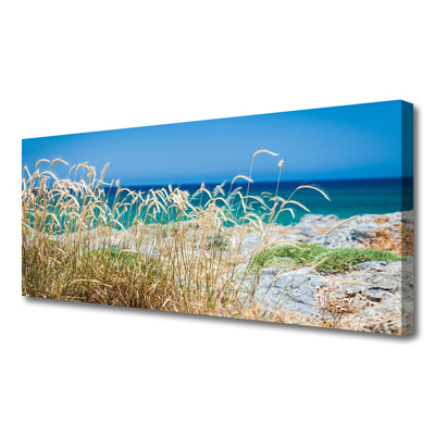 Canvas print Beach landscape brown