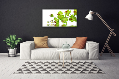 Canvas print Flowers floral green