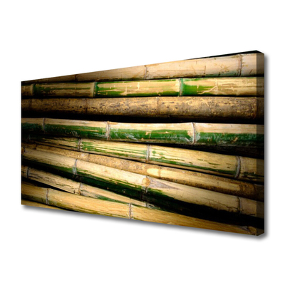 Canvas print Bamboo floral green