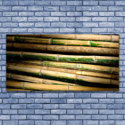 Canvas print Bamboo floral green