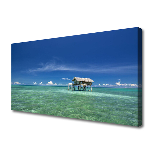 Canvas print Sea landscape blue