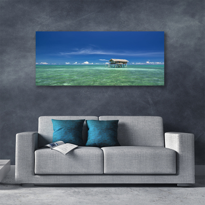 Canvas print Sea landscape blue