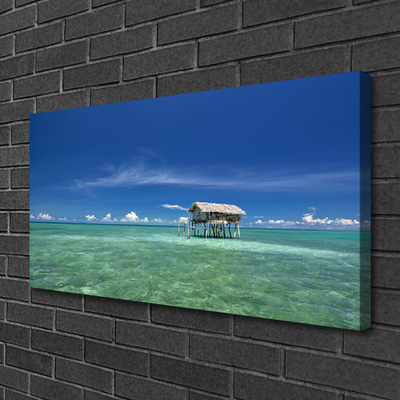 Canvas print Sea landscape blue