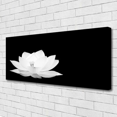 Canvas print Flower floral white