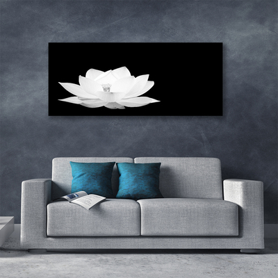 Canvas print Flower floral white