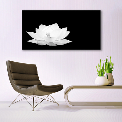 Canvas print Flower floral white