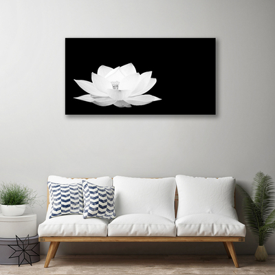 Canvas print Flower floral white