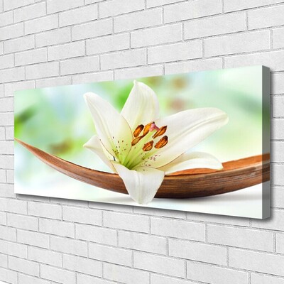 Canvas print Flower floral white