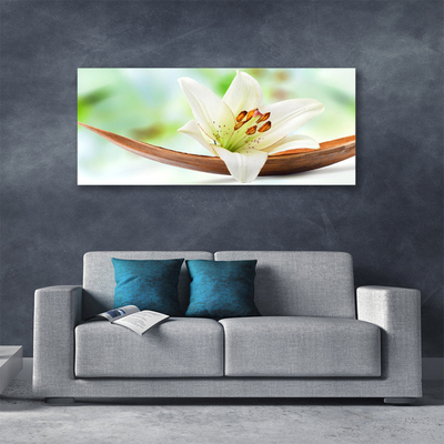 Canvas print Flower floral white