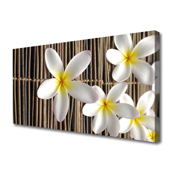 Canvas print Flowers floral white