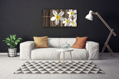 Canvas print Flowers floral white