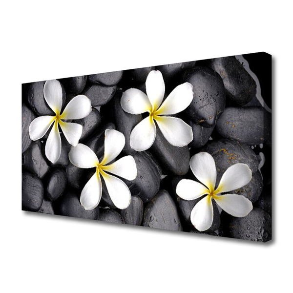 Canvas print Flowers floral white